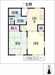 エクセルコートジュネス【2階】の間取り