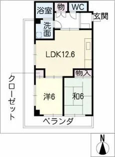 ユタカハイツ【3階】の間取り