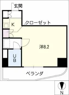 朝日プラザ名古屋ターミナルスクエア【10階】の間取り