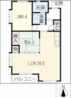 ファミールオオタ【1階】の間取り