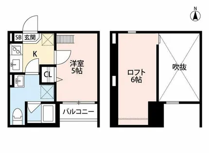 CASA R 西ノ京【1階】の間取り