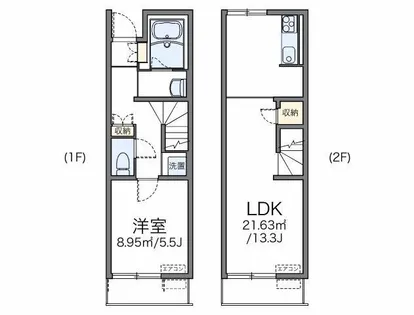 レオネクスト高木吉山【1階】の間取り