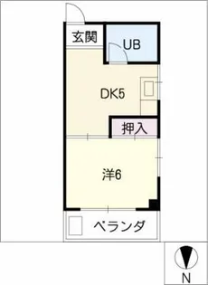二村マンション【2階】の間取り