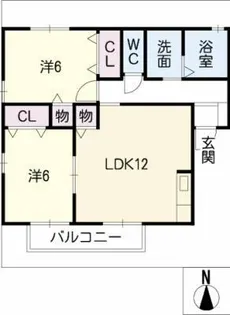 コリーヌ B棟【1階】の間取り