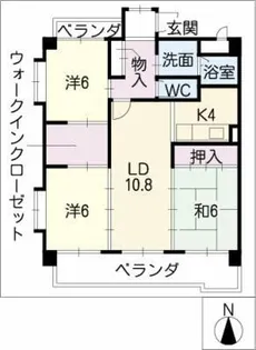 キャステール【3階】の間取り