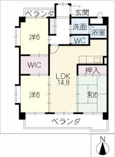 キャステール【3階】の間取り