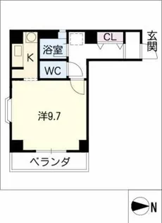 ヴュテラス大曽根【4階】の間取り