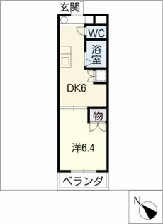 ユニオンハイツ日比野【4階】の間取り