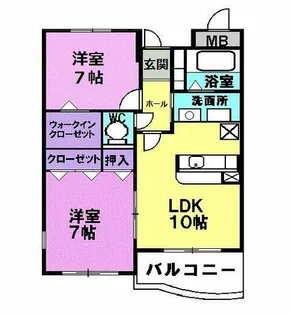 パラッツオ白山【4階】の間取り
