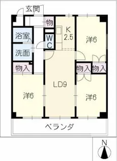 トゥール ヴァンテアン【1階】の間取り
