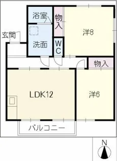 サンフラワーフジ【2階】の間取り
