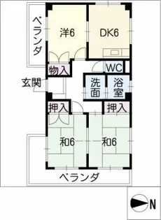 山豊ビル【4階】の間取り