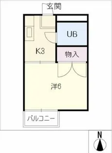 タウニィ司【1階】の間取り