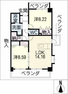 La Finestra【5階】の間取り