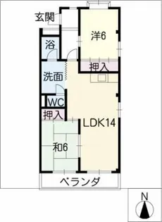ヒカリハイツ【3階】の間取り