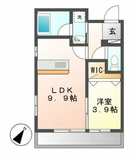 ボナール 葵【3階】の間取り
