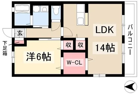 グリーンシード A【1階】の間取り