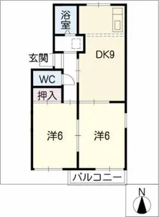 プレジールT.K【1階】の間取り