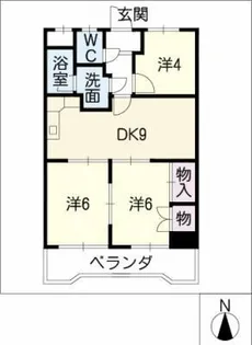 第2猪村ビルディング【2階】の間取り