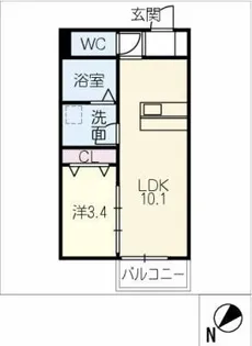 LECOCON弥富Ⅳ【1階】の間取り