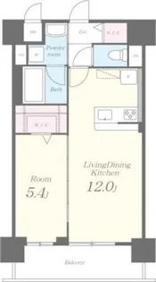 マルミーナ今里【2階】の間取り