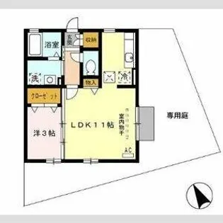 ロイヤルメゾン【1階】の間取り