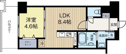 Plaisir薬院 terrace【7階】の間取り