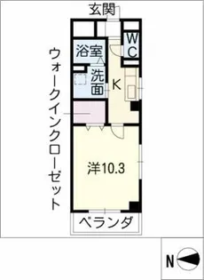 クラウンハイツ【5階】の間取り