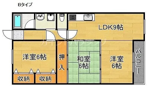 ヴィラロイヤル二色浜【4階】の間取り