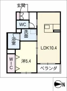 フォレスト覚王山通【4階】の間取り