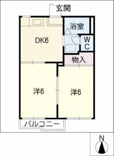メゾン宮町A・B【1階】の間取り