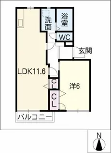 フレグランス自由ヶ丘【2階】の間取り