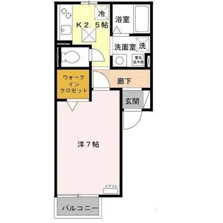 サンライズ堅田【1階】の間取り