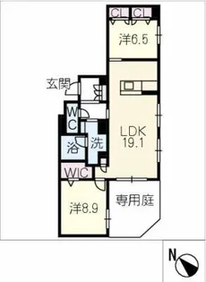 グランゲート滝川【1階】の間取り