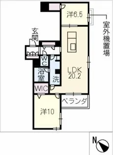 グランゲート滝川【2階】の間取り
