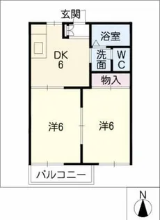 ルミナス米が瀬【2階】の間取り