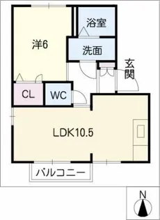 サンプレジオA・B【1階】の間取り