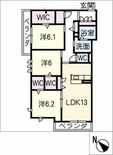 プリミエール【3階】の間取り