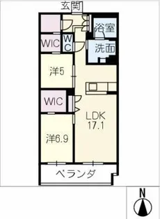 メゾン ド コリーヌ【2階】の間取り