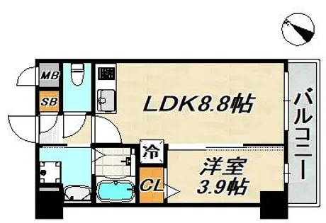 SDグランツ神戸ウエスト【5階】の間取り
