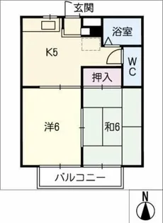 Mハピネス【3階】の間取り