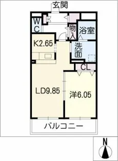 プリウス・アミティ【2階】の間取り