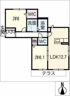 ガーデンコート D棟【1階】の間取り