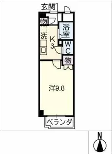 アメニティ堀越【4階】の間取り