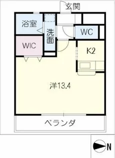 クラウンハイツ【4階】の間取り