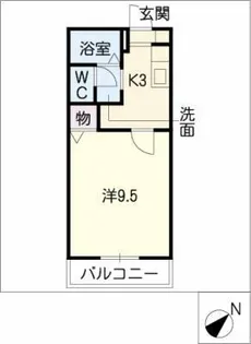 シャトレーオカダ B棟【2階】の間取り