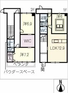 青雲ビル【1階】の間取り