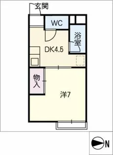ハイツ藤【2階】の間取り