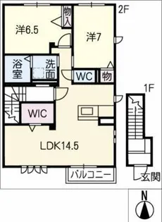 レトア末広C【2階】の間取り