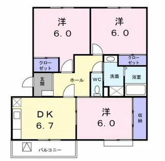 マンションミタライ【2階】の間取り